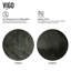 Lavabo de salle de bain vasque ronde en verre L 17 po x l 6 po H Giovanni-100503688
