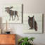 «Woodland Moose», ensemble de 2 reproductions sur toiles tendues-410342337