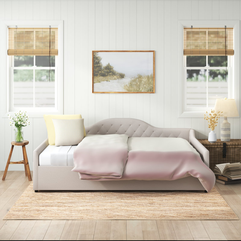 Harvey Upholstered Daybed, Queen, Gray