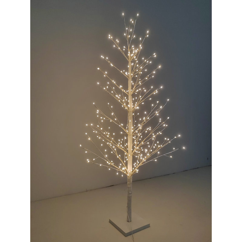 White Birch Tree with LED Lights Indoor Use Only, 47.24"