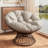41.5" Ergonomic Chair With Cloud Thick Density Fabric Cushion,3-Proof Cover,High Capacity Iron Frame,Fluid 360 Degree Swivel For Reading,Living Room, Bedroom,Lounge,2 Colors-2070378299-2070378298