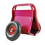 Chariot à panneau ultra-lourd 1000 lb, deux poignées superbes, pneus en caoutchouc solide de 10 po, mouvement tout-terrain pour les panneaux de gypse épais et le matériau de la porte (rouge)