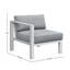 Fauteuil d'extérieur gauche avec coussins Peryman