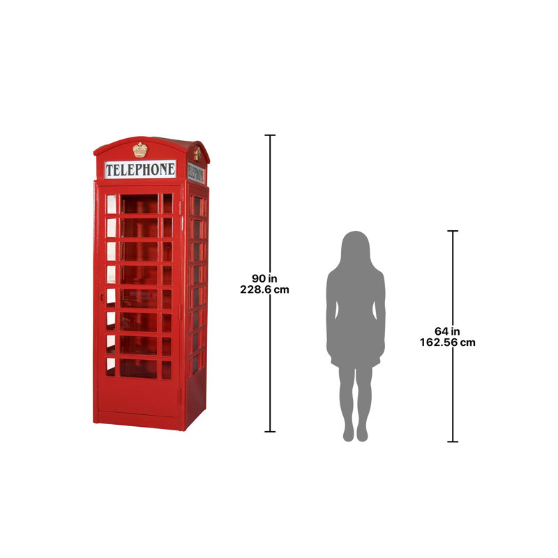Authentique réplique d'une cabine téléphonique britannique