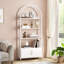 181.7cm H x 80.1cm W Iron Bookcase-1041532992