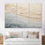 «Modern Coastal Beige And Grey River I - Coastal Ocean, ensemble d'art sur toile-107754828-107754830