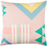 Lina Geometric Cotton Throw Pillow