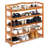 20 Pair Solid Wood Shoe Rack