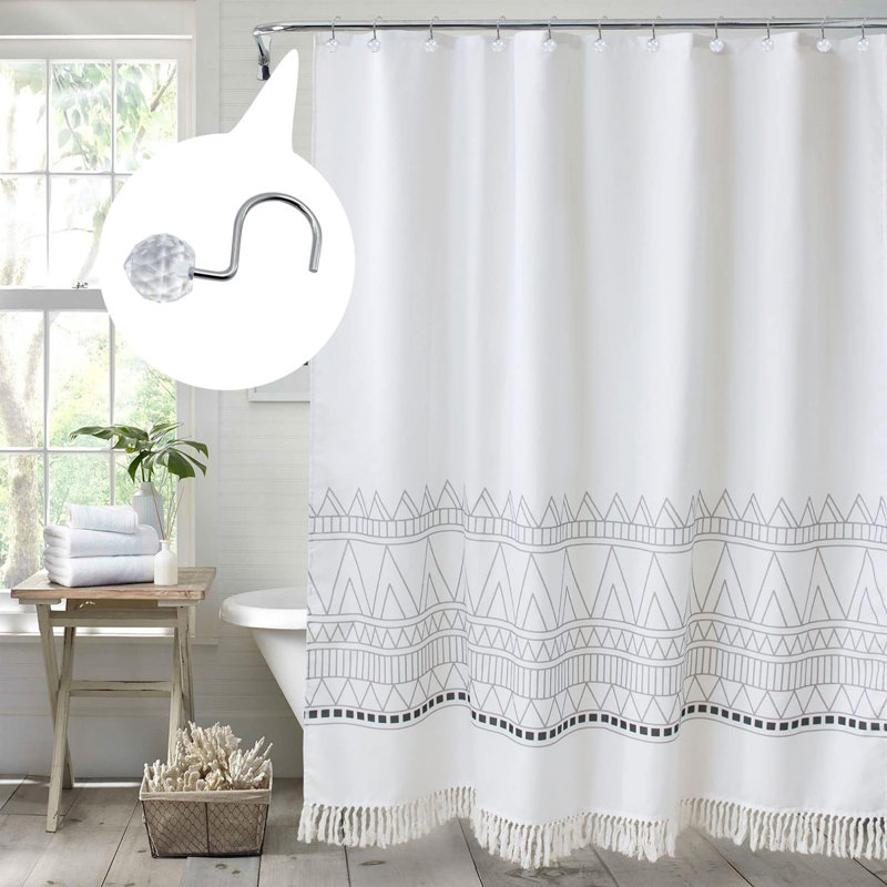 Shower Curtain Hook Rings (12-Pack) Clear Sphere