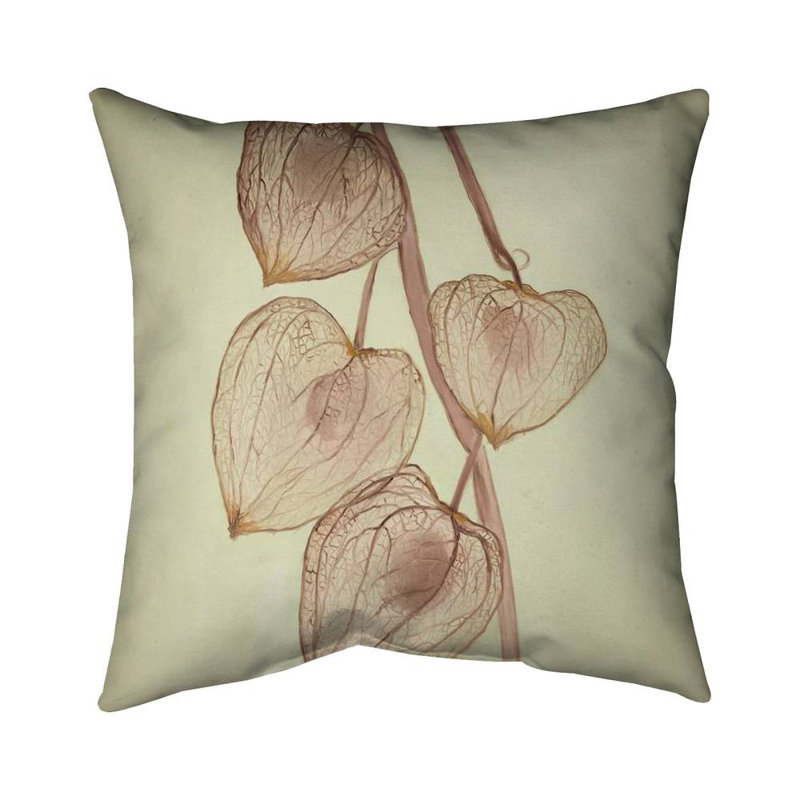 Growing Ground Cherries - Botanical Brown Poly Twill Throw