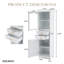 Armoire de rangement de 63 po de hauteur pour salle de bain-1853973865
