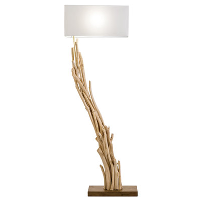 Scheidt 60.6'' Wood Novelty Floor Lamp