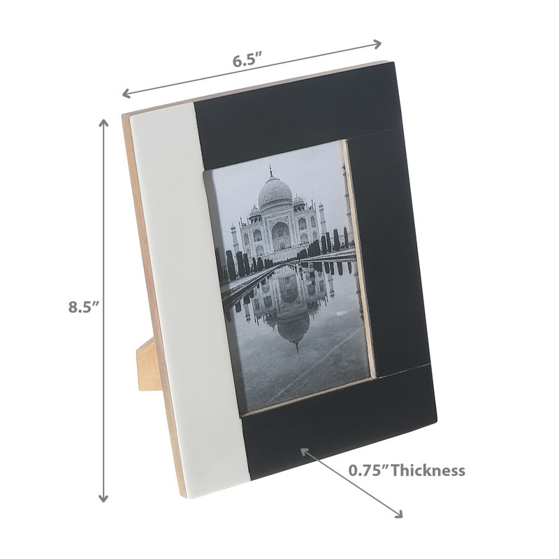Ih Casadecor Brown Solid Wood Picture Frame, 4" W x 6" H
