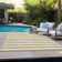 Washable Striped Indoor / Outdoor Rug
