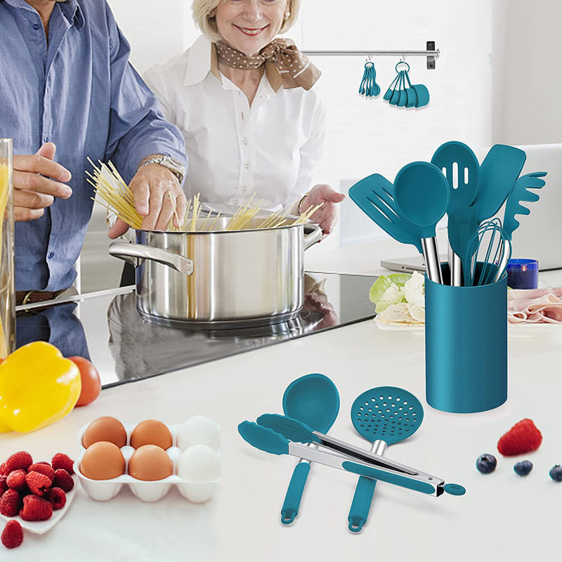 Ensemble d'ustensiles de cuisine, Bleu