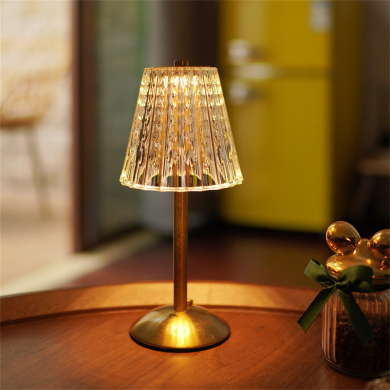3 Color Modes And Stepless Dimmable LED Touch Light, Gold