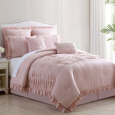 Modern Threads Antonella 8-Piece Pleated Comforter Set