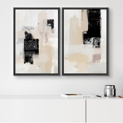 «Graffiti Style Paint Stroke Collage», 2 pièces