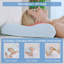 Oreiller en mousse à mémoire de forme de taille standard avec housse de refroidissement amovible, conception ergonomique haute-basse pour le soutien du cou
