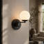 Capri 9-in Integrated LED ETL Certified Wall Sconce Light with 1 Glass Shade