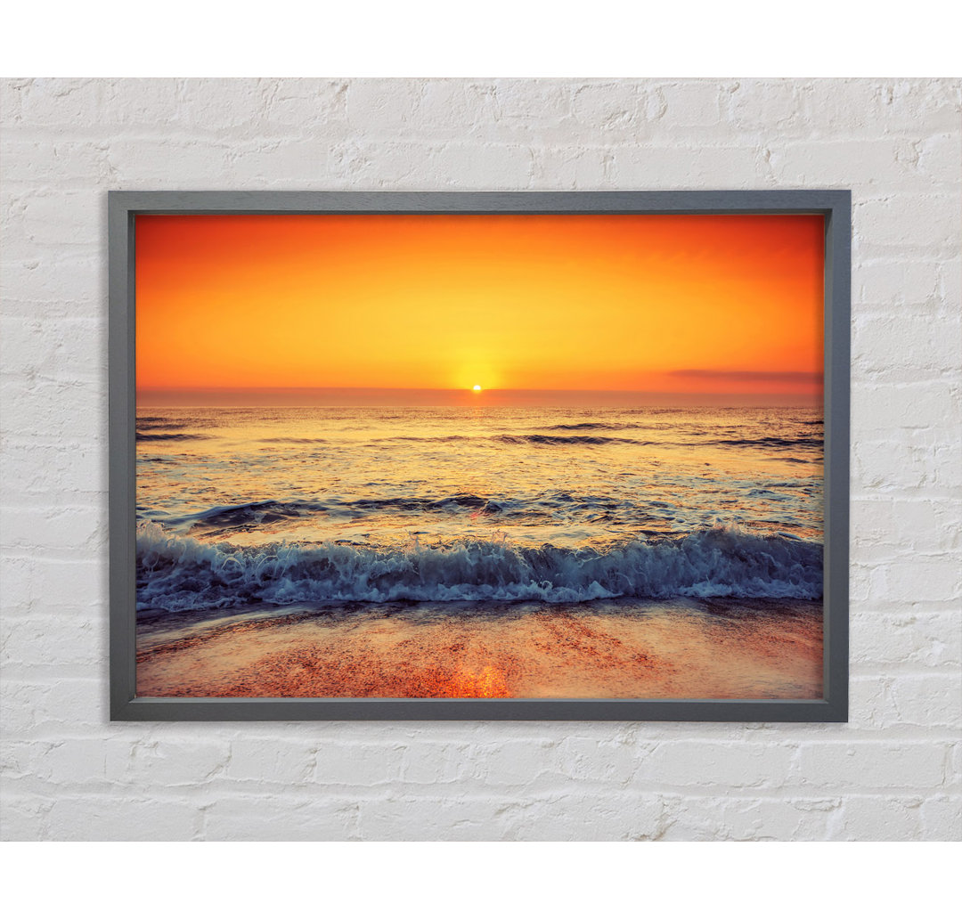 Gerahmtes Leinwandbild Ocean Sunset