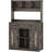 39.37'' Sideboard Buffet Cabinet With Led Lights-98676774