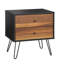 Table de chevet 2 tiroirs Kethia