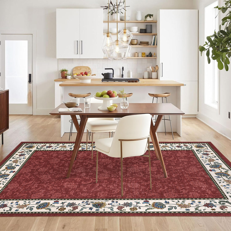 Tapis lavable Farmhouse Floral, Rectangle 9 pi x 12 pi