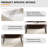 55.12" Modern Artificial Stone White Straight Edge Dark Grey Metal Leg Dining Table-Can Accommodate 6 People(Dining Table Only)-2131401666