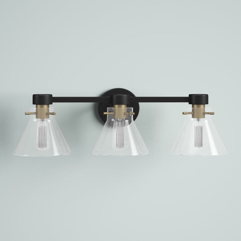 Tudor City Dimmable Vanity Light, Matte Black, 3