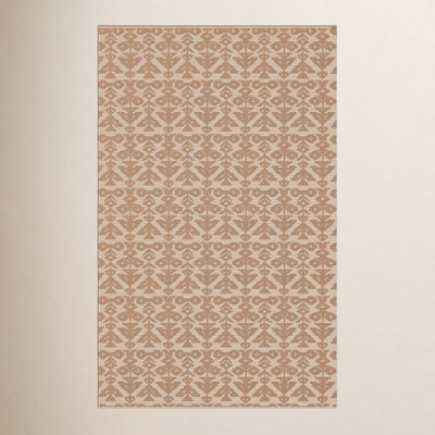 Hand-Loomed Geometric Wool Rug