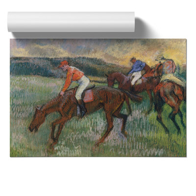 Three Jockeys by Edgar Degas - Frameless Print