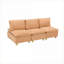 Canapés, canapé moderne en flanelle citrouille 3 places 88 pouces pour balcon de chambre à coucher | Mélange de polyester | Standard