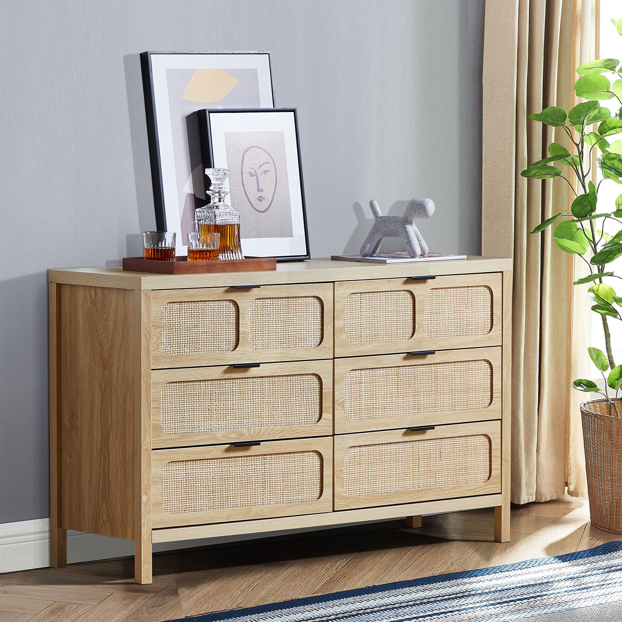 Bay Isle Home™ Bequia 6 Drawer Dresser And Reviews Wayfair Canada