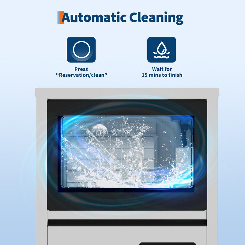 Machine à glaçons sous le comptoir de 36 lb - 120 lb / 24 h, autoportante ou intégrée avec contrôle tactile DEL