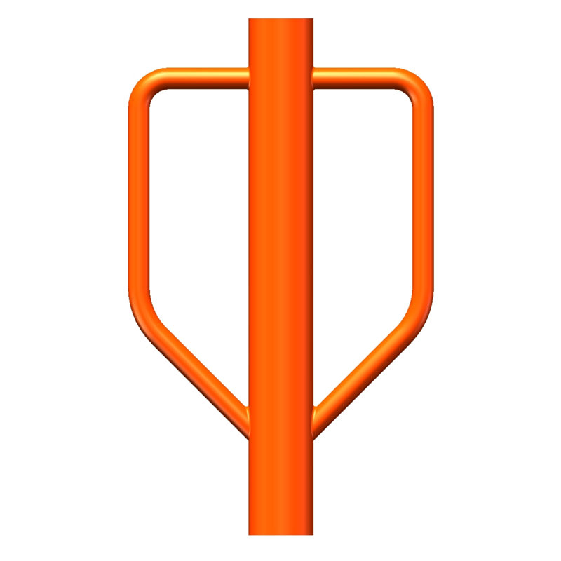 Guardrail Post Driver With Handle Post Impact Post Rammer For Metal U-Shaped Guardrail Wooden Post T-Shaped Post Driver