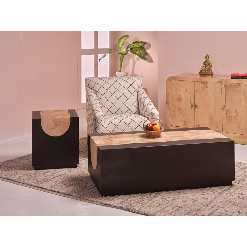 Jairette Wooden Rectangular Coffee Table