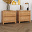 Table d'appoint 3 tiroirs 3 tiroirs pour salon, couloir, vestibule, table de chevet en bois 3 tiroirs Hazel