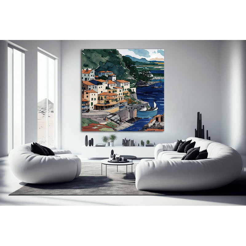Cinque Terre View, H 54 po x l 54 po