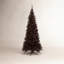 Black Fir Slim Artificial Christmas Tree-757686098-778697091