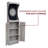 Westwood Free Standing Bristle Dart Board and Cabinet Set with Dart