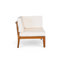 Canapé modulaire d'extérieur en bois d'acacia avec coussins Trishul-179661690