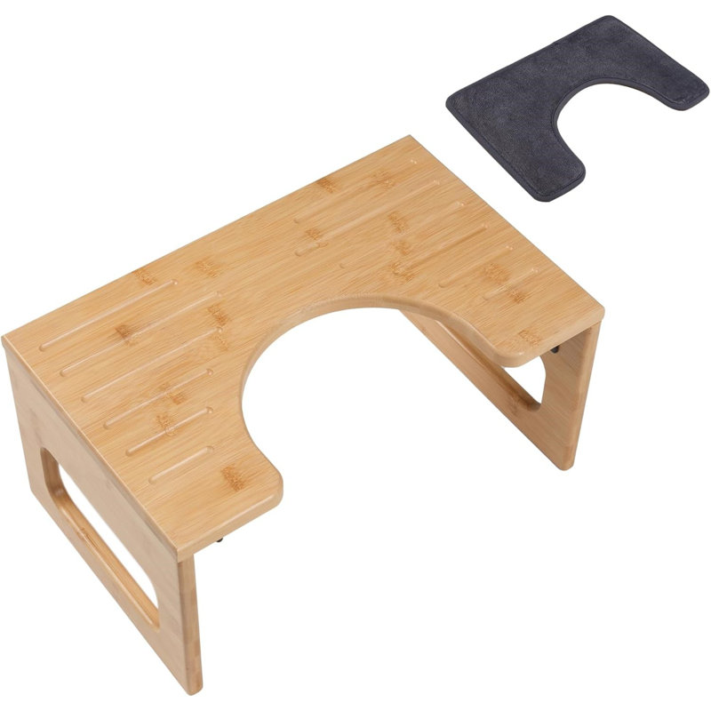 Foldable Bamboo Toilet Stool