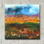  «Fable 1» par Alicia Longley, art mural en verre acrylique, 12 po x 12 po