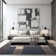 Allyne Geometric Tufted Blue/Cream/Gray Non-Slip Rubberback Area Rug