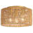 3-Light Rattan Flush Mount Ceiling Light-195730164