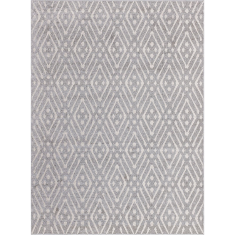Outdoor Claudia Area Rug Granit Color, Rectangle 9' x 12'