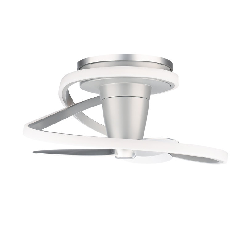 Veloce 3-Blade Smart Fandelier, Titanium Silver