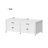 58.3" Wide Laundry Pedestal Storage Cabinet