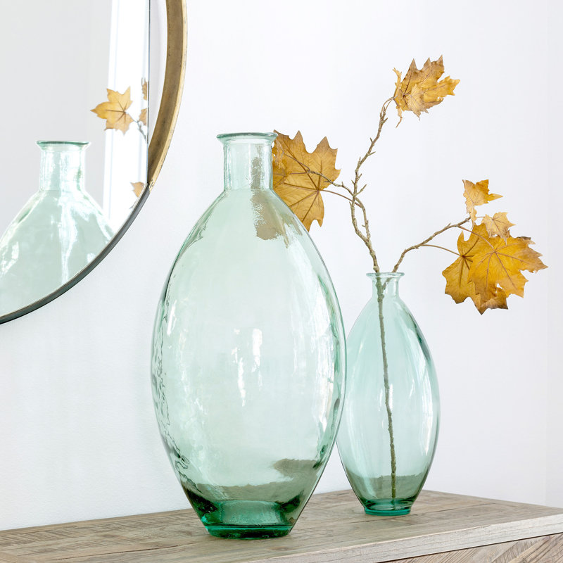 Glass Table Vase, 23" H x 11.5" W x 11.5" D